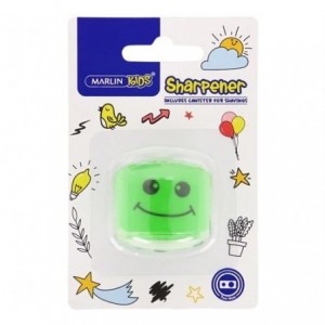 Marlin Kids 2 Hole Sharpener With Container - Green