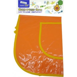 Marlin Multi Purpose Kids Plastic Aprons - Orange