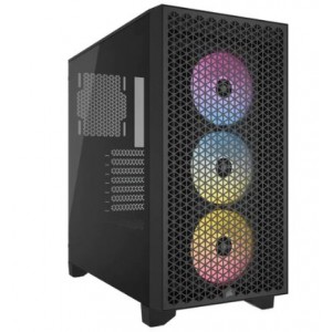 Corsair 3000D RGB AirFlow Dark ATX Mid Tower PC Case - Black