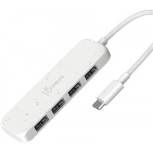 j5 create JCH342 Eco-Friendly USB-C to 4 port Type-C &amp; Type-A Gen 2 10Gbps Hub