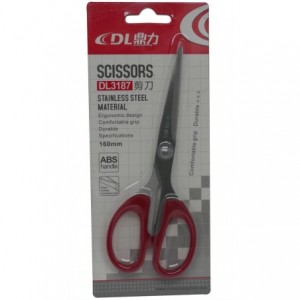 DLOffice Medium Scissors - 160mm - Red