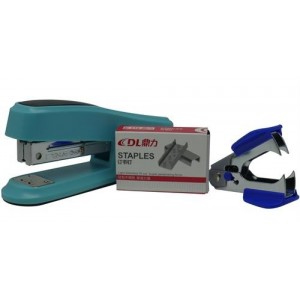 DLOffice Basic Mini Half Strip Stapler Set - Blue
