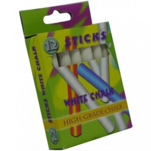 Brainware Kids White Chalk - Pack Of 12