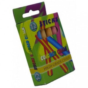 Brainware Kids Coloured Chalk - Pack of 12
