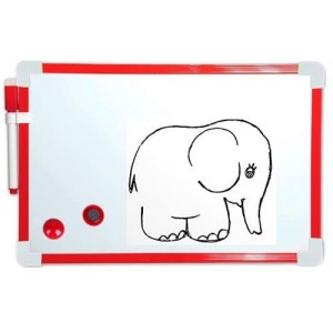 Brainware A4 Magnetic Whiteboard - Red