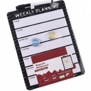 Brainware Magnetic Weekly Planner - Black