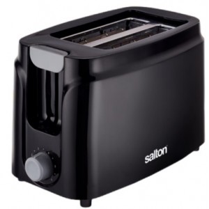 Salton 2 Slice Cool Touch Black Toaster