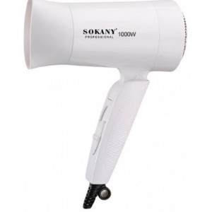 Sokany Foldable Mini Hair Dryer - White