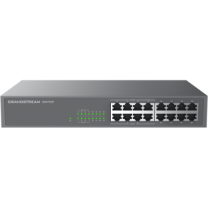 Grandstream Enterprise 16 port Unmanaged GbE PoE Switch - 138W