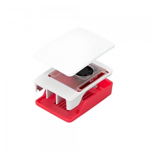 Raspberry Pi 5 Official Red/White Case - with fan and heatsink