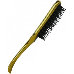 Prescott Wet and Dry Detangling Paddle Hairbrush - Gold