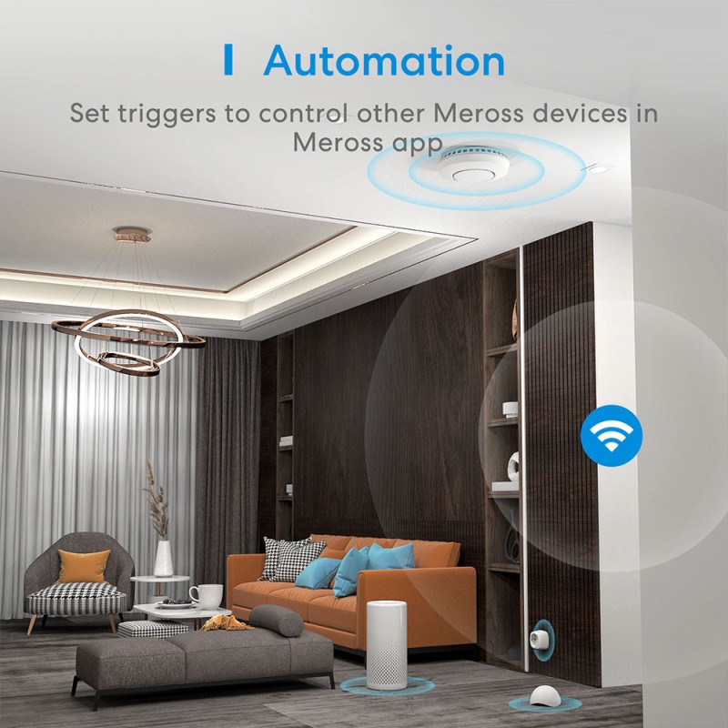 Meross MS100 - Sensore di Umidità e Temperatura Wi-Fi Intelligente Smart, Hub Compreso