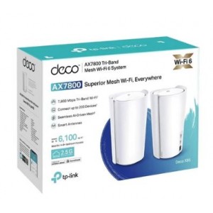 TP-Link Deco X95 AX7800 Tri-Band Whole Home Mesh Wi-Fi 6 System - 2-pack
