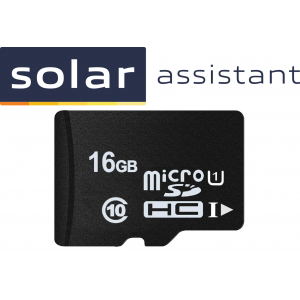 Solar Assistant Lifetime License and Software pre-loaded on a microSDHC 16GB C10