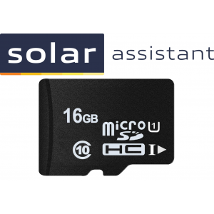 Solar Assistant Lifetime License and Software pre-loaded on a microSDHC 16GB C10