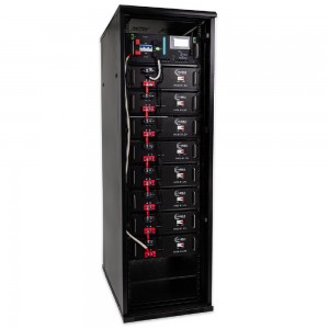 HUBBLE HV-410 High Voltage Battery Rack - 410V / 41KW (8 Packs of 16 Cell LiFePO4 Batteries)