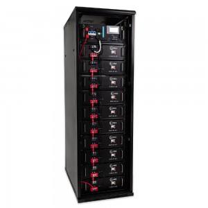 HUBBLE HV-512 Battery Rack - 512V / 51.2KW (10 Packs of 16 Cell LiFePO4 Battery Systems)