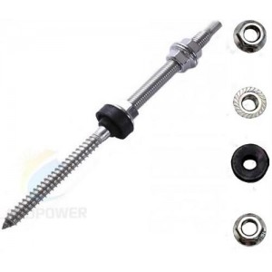 Solarix IBR Hanger Bolt Screw for D-RAIL 8mm-Wood