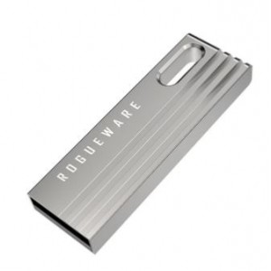 Rogueware U280-U2 64GB Metal Capless USB 2.0 Flash Drive - Silver