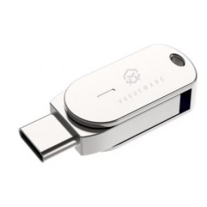 Rogueware U785C 16GB Metal USB 3.1 Type-C &amp; Type-A Dual Flash Drive - Silver