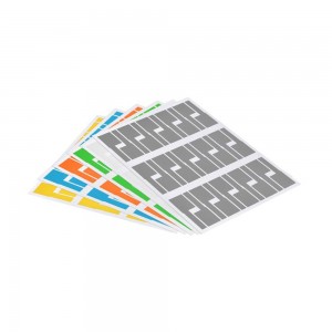 Multicolor Cable Labels - 300pcs / 60x Blue / 60x Green / 60x Red / 60x Yellow / 60x White