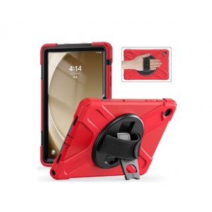 Tuff-Luv Armour Jack Rugged Case (includes Armstrap and Handstrap) for the Samsung Galaxy Tab A9+ (2023) 11" (SM-X210/SM-X216) - Red