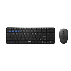 Rapoo - 9300M  - Bluetooth (Multi-Mode) Keyboard and Mouse Combo - Black