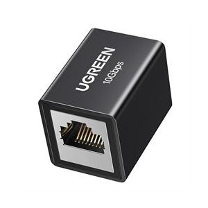 UGreen Female-to-Female Ethernet Coupler - features RJ45 connectors and supports high speeds up to 10Gbps (maximum)