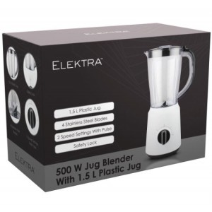 Elektra - 500W 1.5L Jug Blender (plastic Jug)