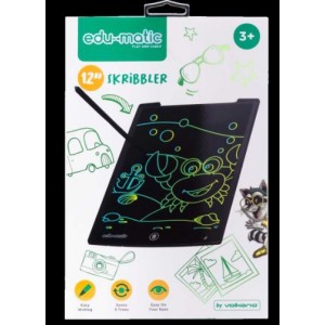 Edu-Matic Skribbler - 12 inch LCD writing tablet with 1 delete button