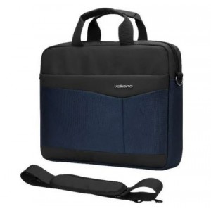 Volkano Seismic Series 15.6" Laptop Shoulder Bag - Black / Blue