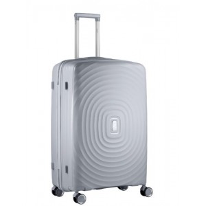 Travelwize Ripple 4-Wheel Spinner ABS Luggage Platinum - 65 cm