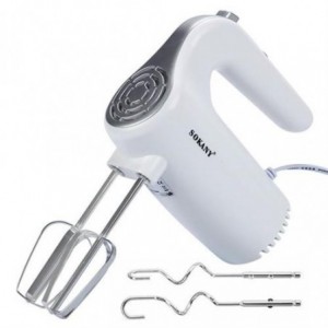 Sokany Electric Hand Mixer and Blender - White