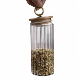 Pantry Delight Jar with Bamboo Lid - 90 x 120mm