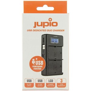 Jupio USB Dedicated Duo Charger LCD for Canon LP-E8