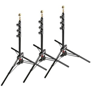 Manfrotto 1051BAC-3 Air Cushioned Alu Mini Compact Stand - Pack of 3