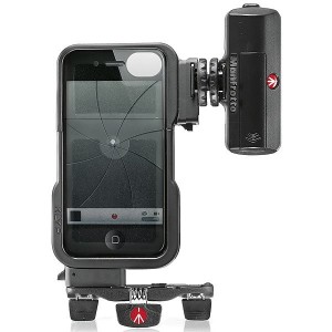 Manfrotto Klyp Case for iPhone 4/4S + ML120 LED Light + Pocket Tripod