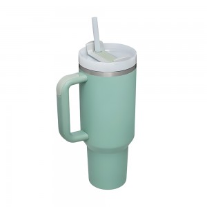 Stainless Steel Tumbler - for Coffee- Smoothies &amp; More / 1200ml (Vacuum Insulated- Lid &amp; Straw)