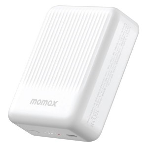Momax Q.Mag Minimal 2 Magnetic Wireless Battery Pack - 10000mAh - White