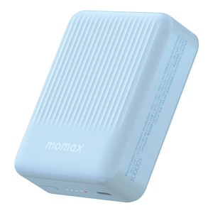 Momax Q.Mag Minimal 2 Magnetic Wireless Battery Pack - 10000mAh - Blue