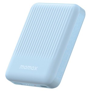 Momax Q.Mag Minimal Magnetic Wireless Battery Pack - 5000mAh - Blue