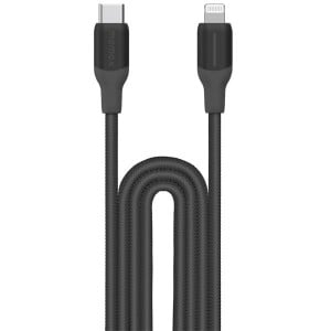 Momax 1-Link Flow CL+ USB-C to Lightning Braided Cable - 2m - Black