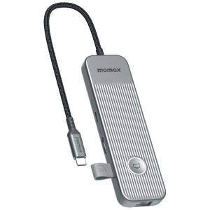 Momax OneLink 8-in-1 Multi-Function USB-C Hub - Space Grey
