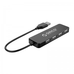 Orico 4 Port USB2.0 Hub - Black (CLEARANCE - Non-Refundable and Non-Exchangeable)