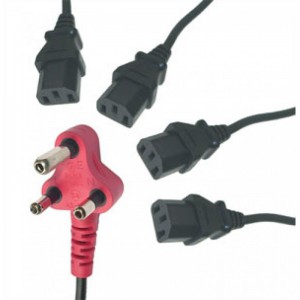 4 Head Power Cable 4.8M -Dedicated with Surge Protection