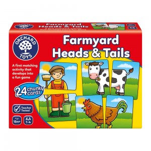Orchard Toys - Farmyard Heads And Tails Game