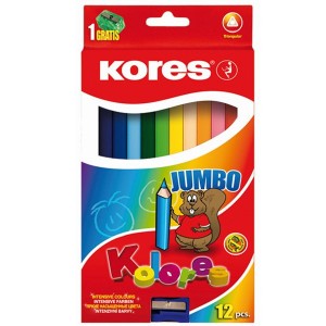 Kores Kolores Jumbo 12 Colouring Pencils