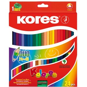 Kores Kolores Duo 24 Colouring Pencils
