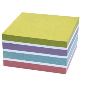 Kores Recycled Notes Cubo Pastel 75 x 75mm