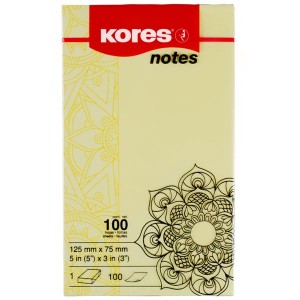 Kores Mandala Yellow Notes 125 x 75mm